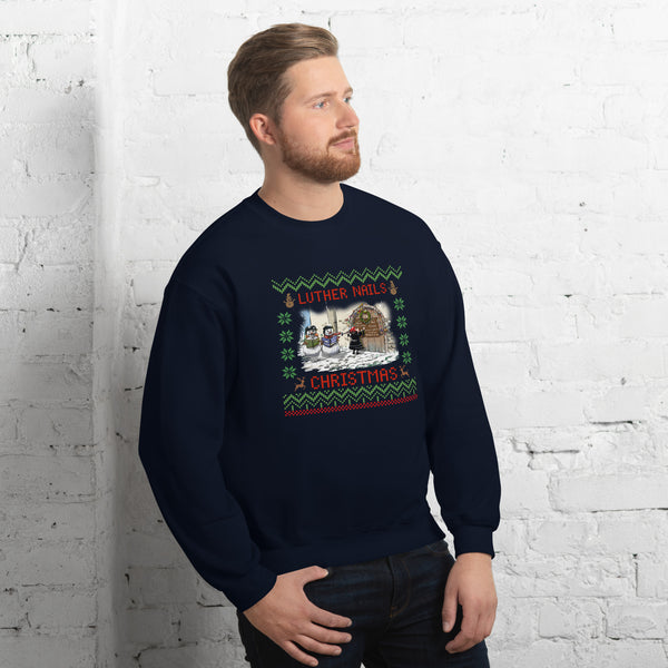 Luther Nails Christmas Sweatshirt